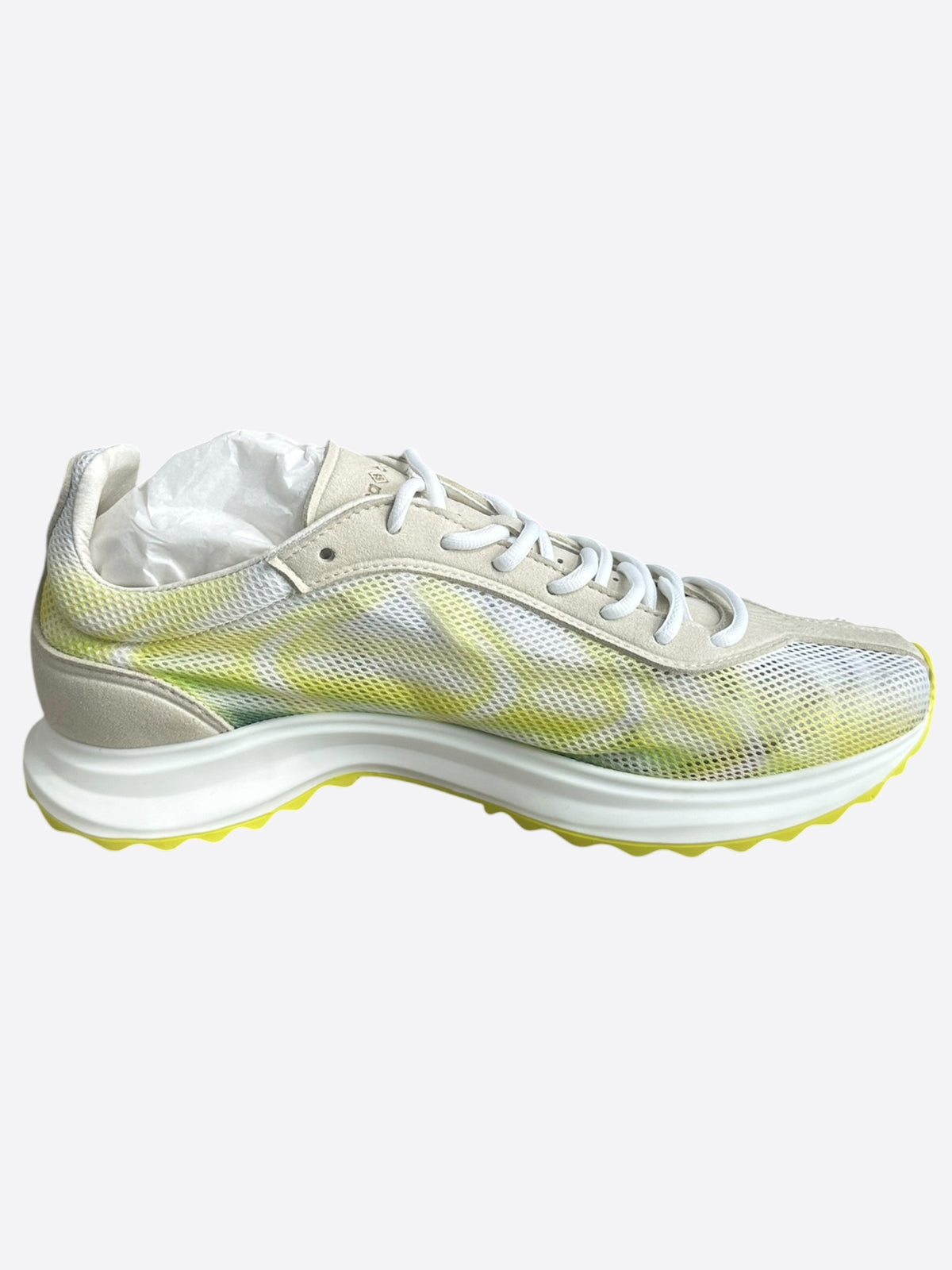Casablanca Yellow & White Stade Sneakers