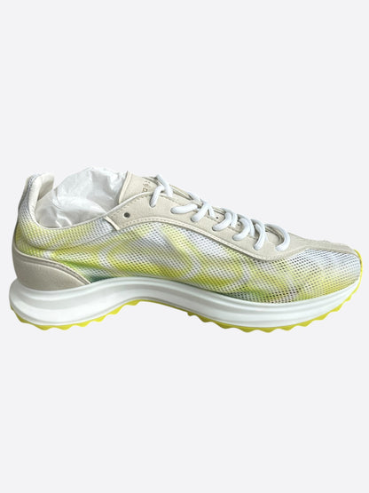 Casablanca Yellow & White Stade Sneakers