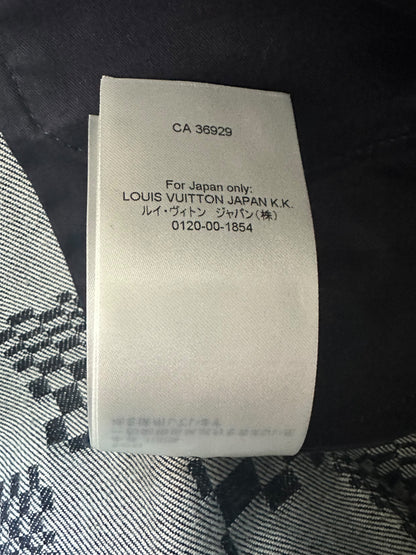 Louis Vuitton Navy Distorted Damier Print Jeans