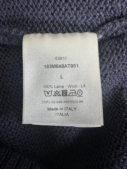 Dior Stussy Navy Ox Knit Sweater