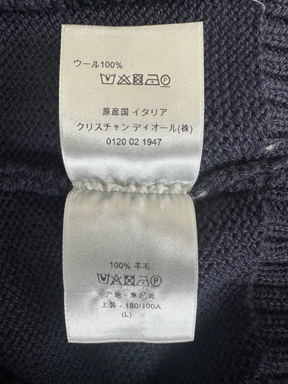 Dior Stussy Navy Ox Knit Sweater