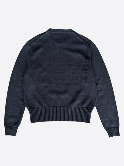 Dior Stussy Navy Ox Knit Sweater