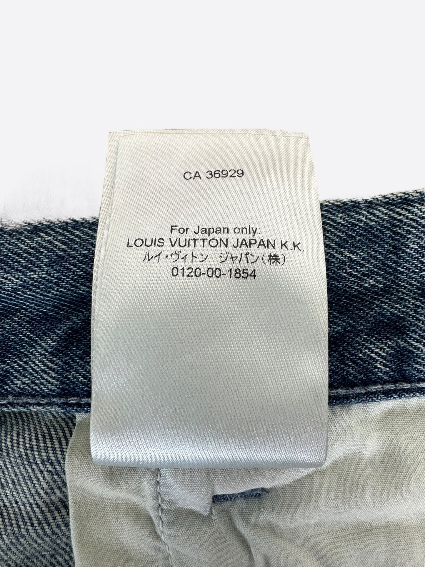 Louis Vuitton Blue Monogram Carpenter Denim Shorts