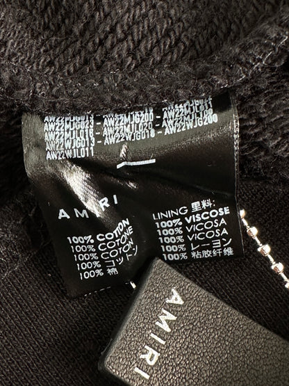 Amiri Black Puff MA Logo Hoodie