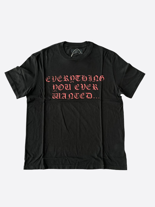 Amiri Wes Lang Black & Red Everything T-Shirt