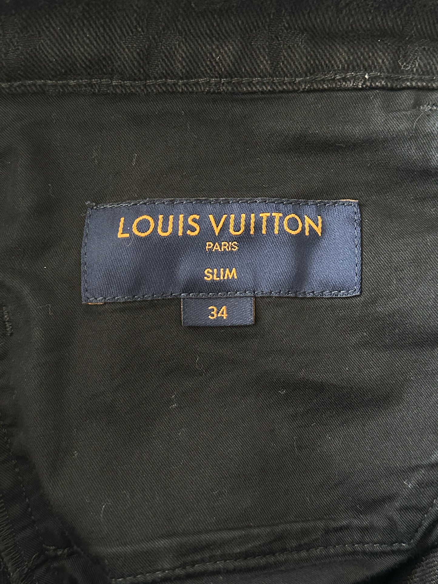 Louis Vuitton Black Monogram Slim Jeans