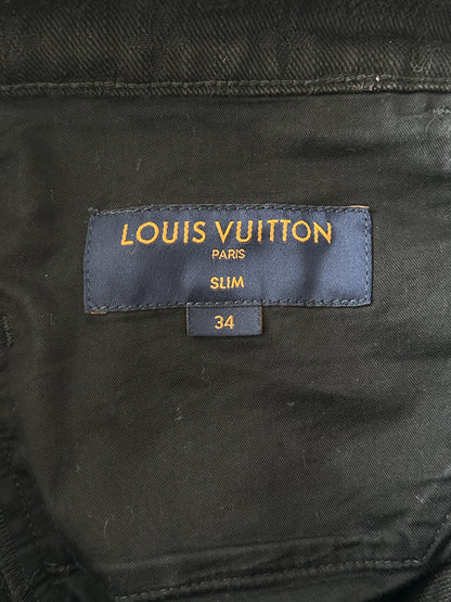 Louis Vuitton Black Monogram Slim Jeans