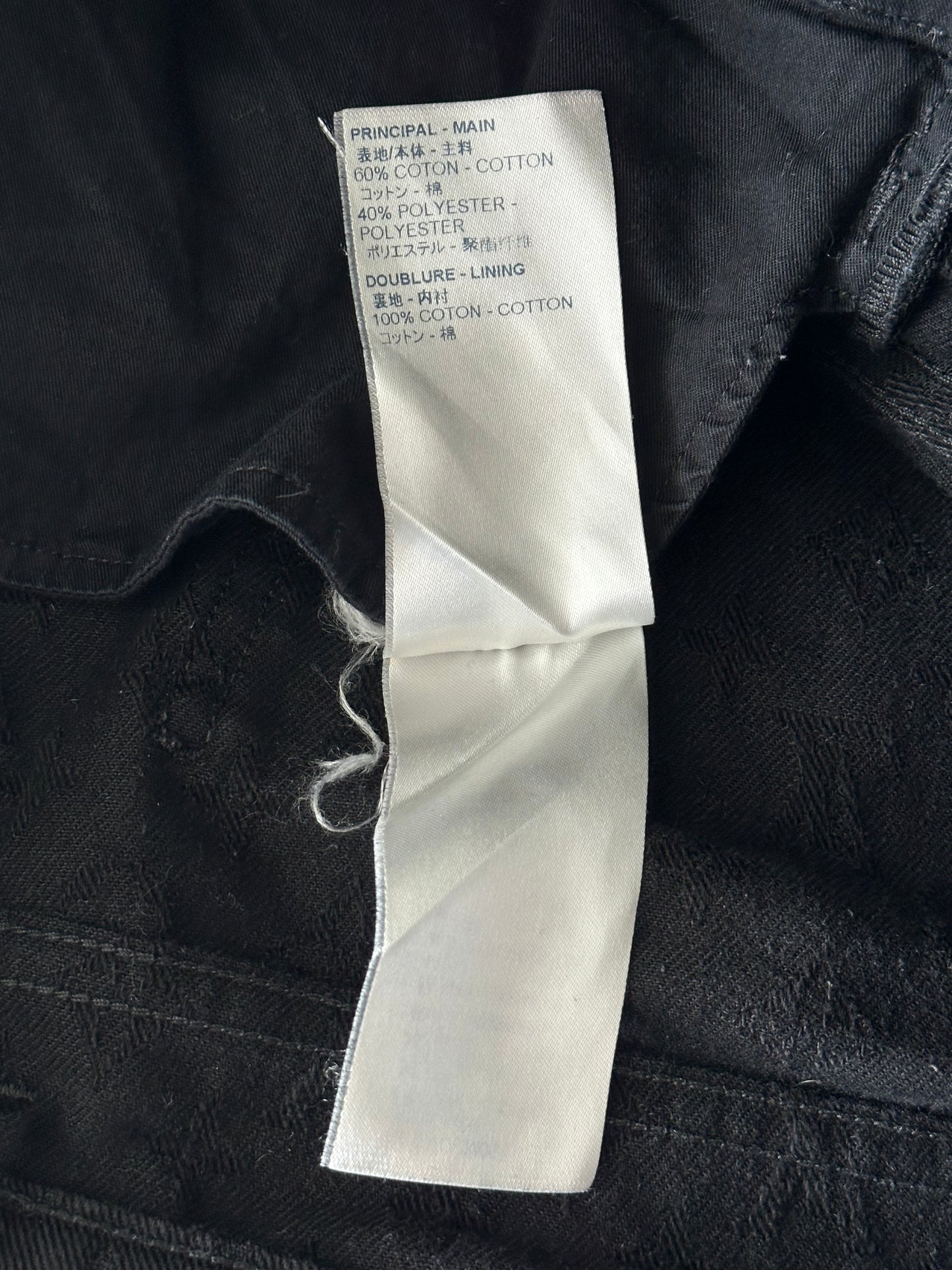 Louis Vuitton Black Monogram Slim Jeans