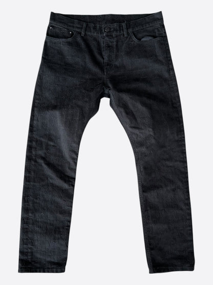 Louis Vuitton Black Monogram Slim Jeans