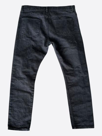 Louis Vuitton Black Monogram Slim Jeans