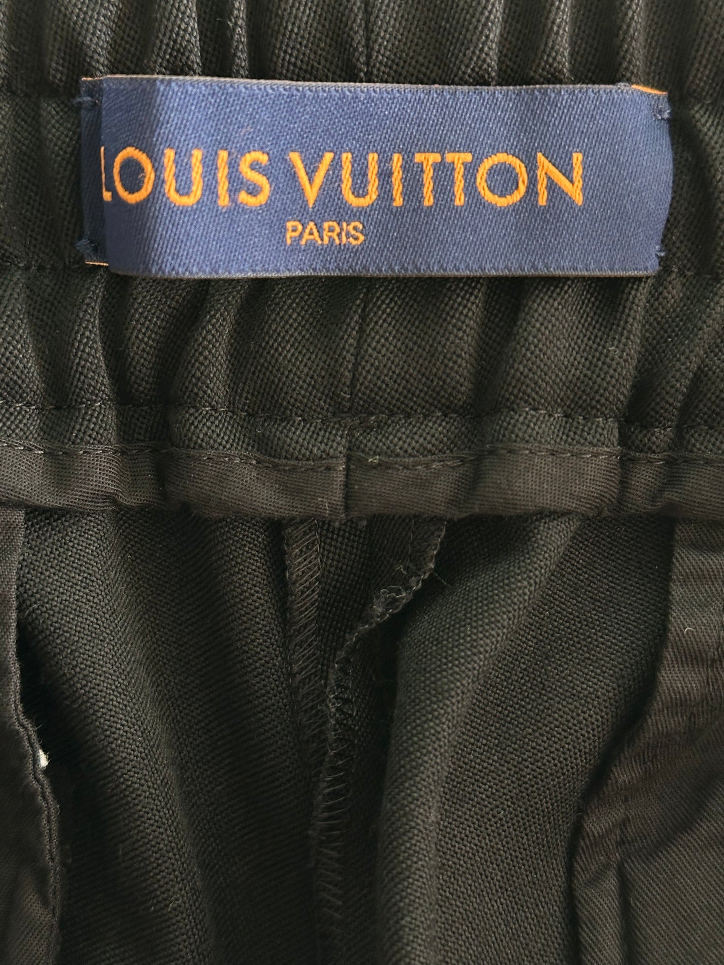 Louis Vuitton Black & Pink Logo Shorts