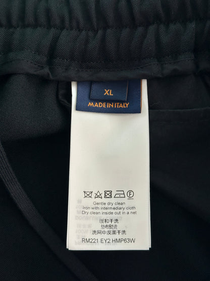 Louis Vuitton Black & Pink Logo Shorts