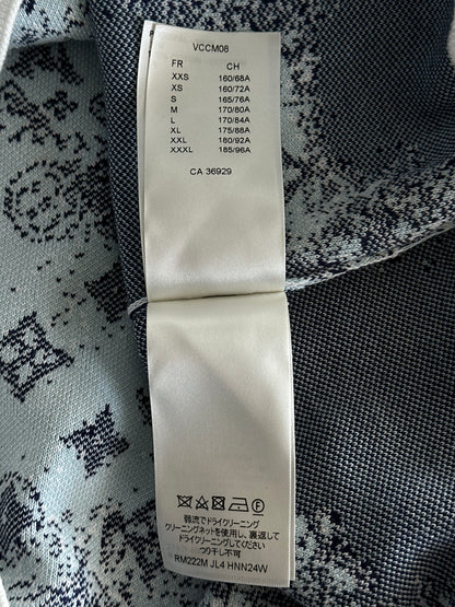 Louis Vuitton Blue & White Monogram Bandana Sweater