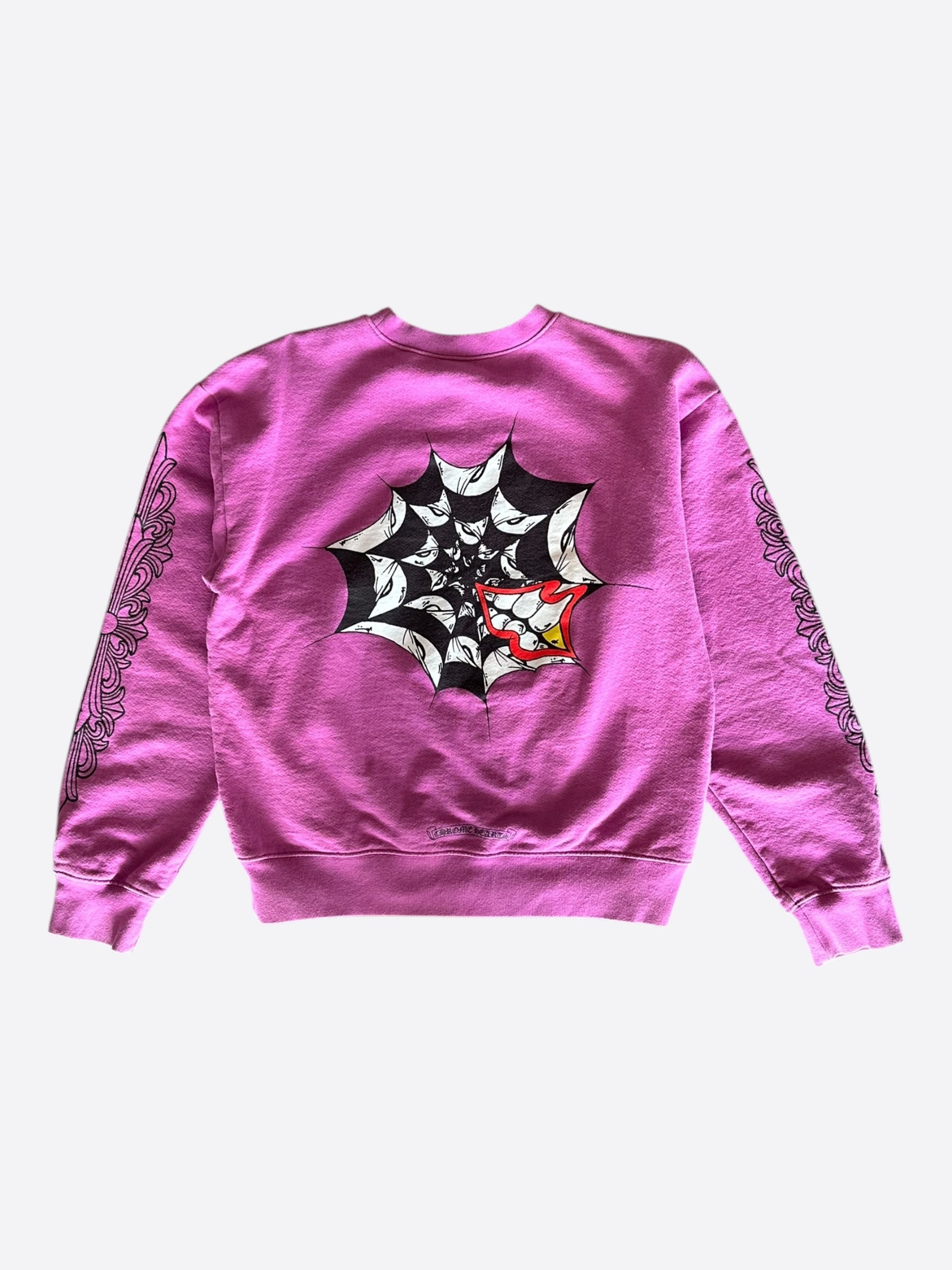 Chrome Hearts Matty Boy Purple Spider Web Sweater – Savonches
