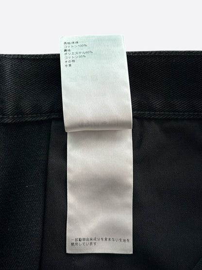 Louis Vuitton Washed Black Monogram Carpenter Shorts