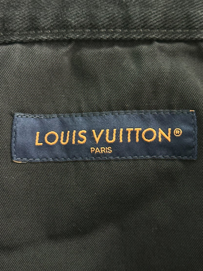 Louis Vuitton Washed Black Monogram Carpenter Shorts