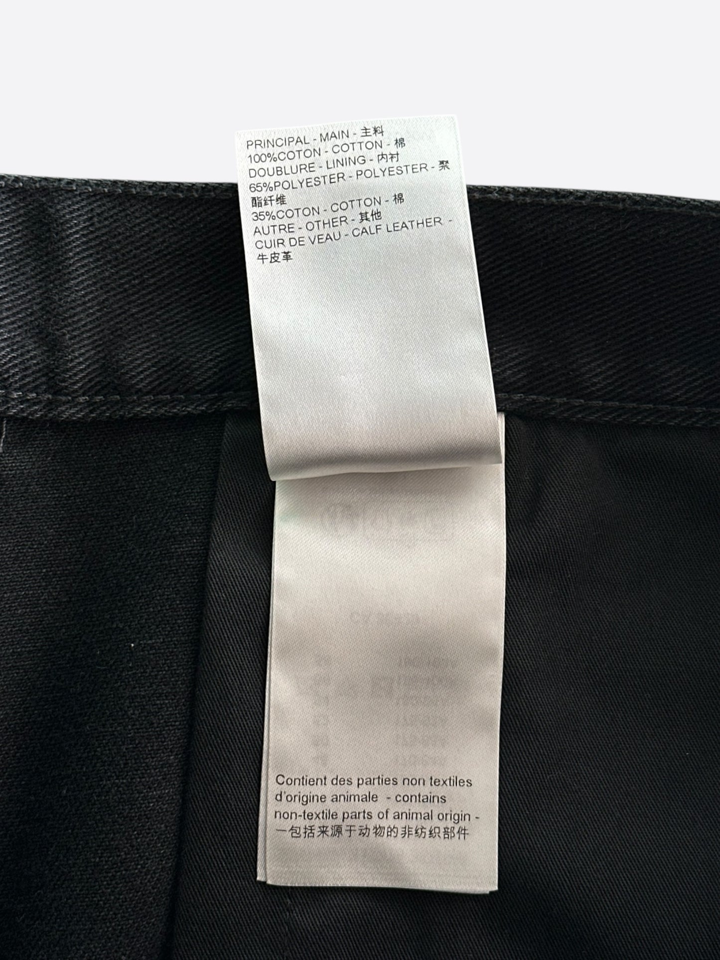 Louis Vuitton Washed Black Monogram Carpenter Shorts