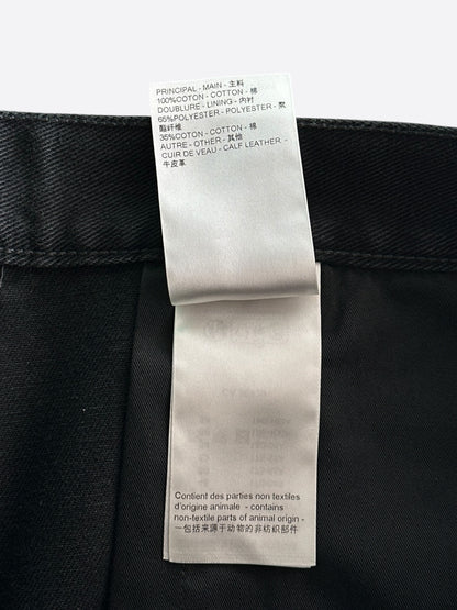 Louis Vuitton Washed Black Monogram Carpenter Shorts