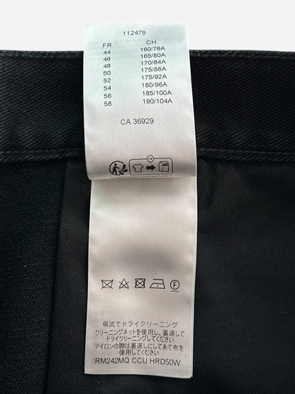 Louis Vuitton Washed Black Monogram Carpenter Shorts