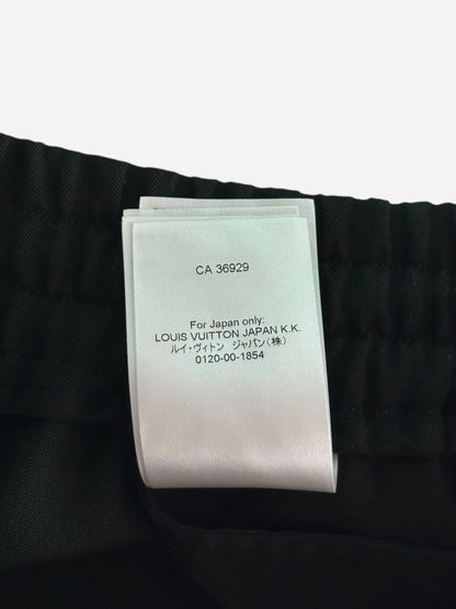 Louis Vuitton Black & Pink Logo Shorts