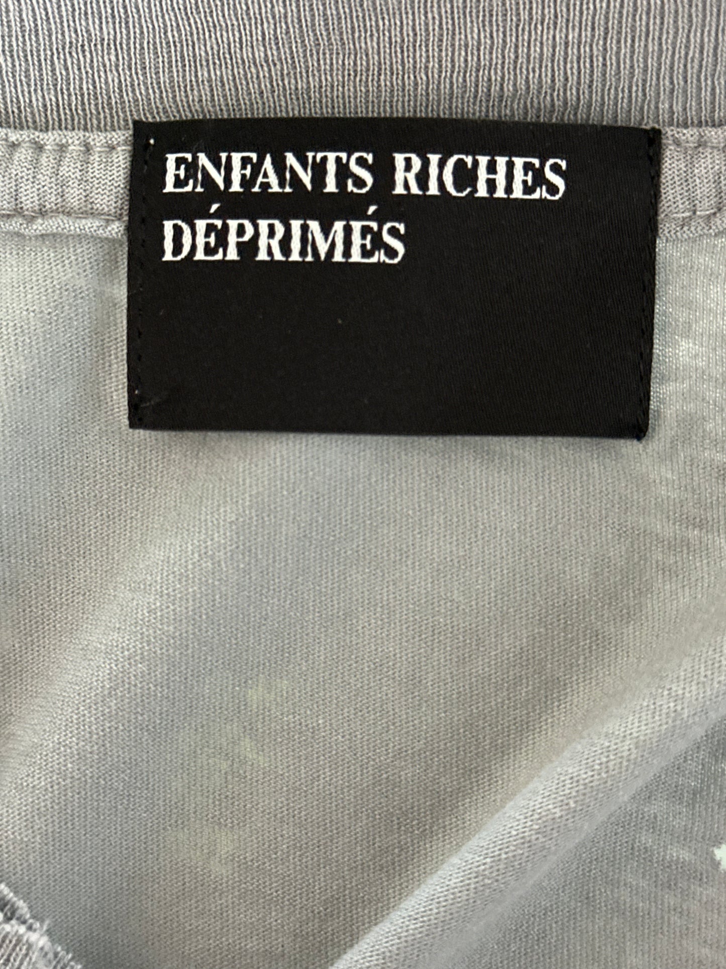 Enfants Riches Deprimes White & Black Checkerd Fan Zine T-Shirt