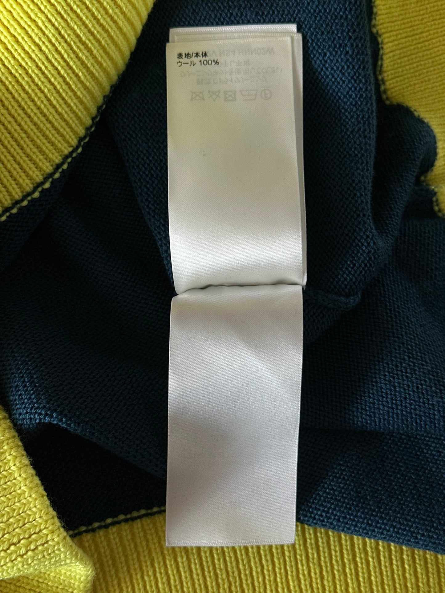 Louis Vuitton Blue & Yellow Logo Wool Sweater