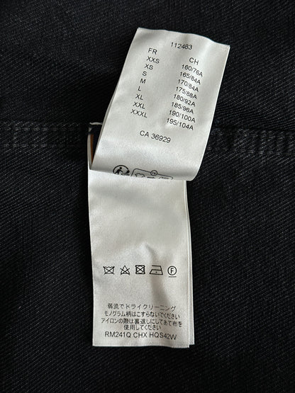 Louis Vuitton Washed Black Denim Monogram Overshirt