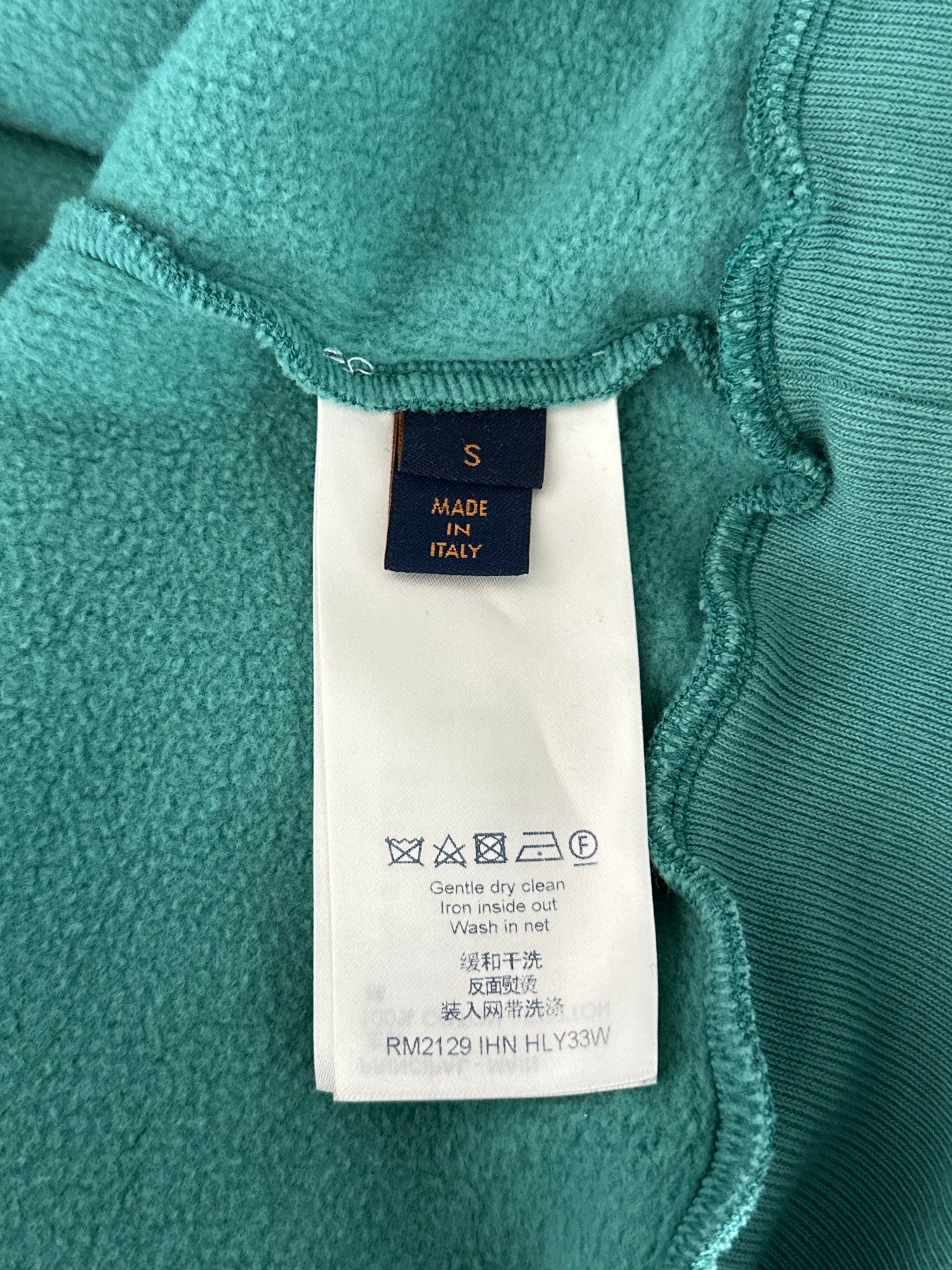 Louis Vuitton Turquoise Pin Embroidered Hoodie