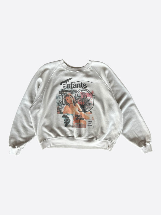 Enfants Riches Deprimes White Thrilling Raglan Sweater