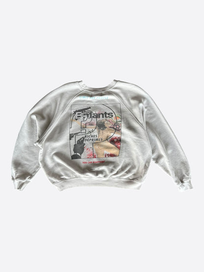 Enfants Riches Deprimes White Thrilling Raglan Sweater