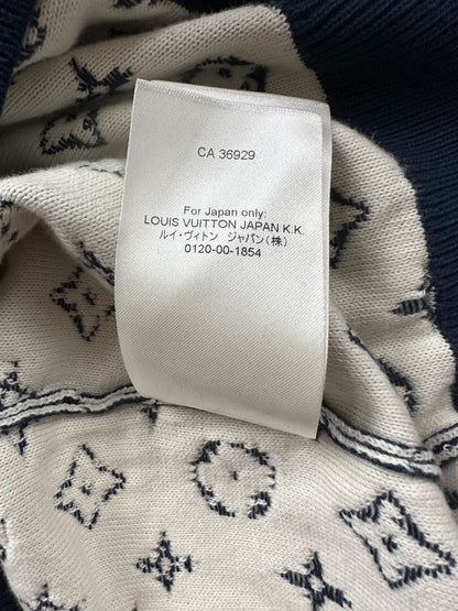 Louis Vuitton Navy & White Gradient Monogram Sweater