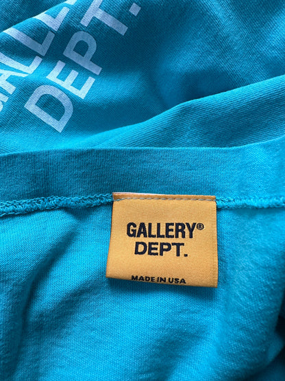 Gallery Dept Teal & White Souvenir Logo Longsleeve T-Shirt