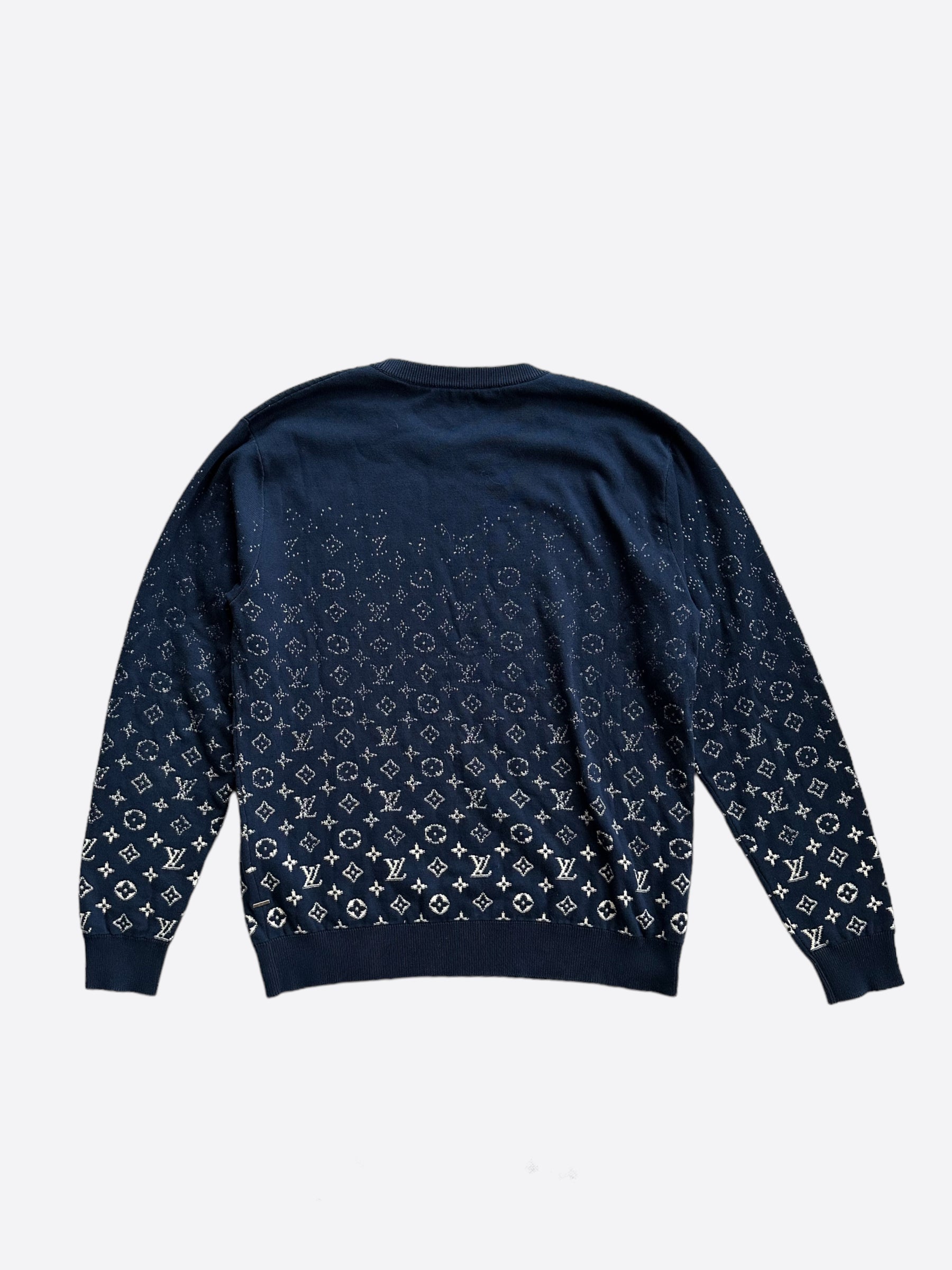 Louis Vuitton Navy White Gradient Monogram Sweater Savonches