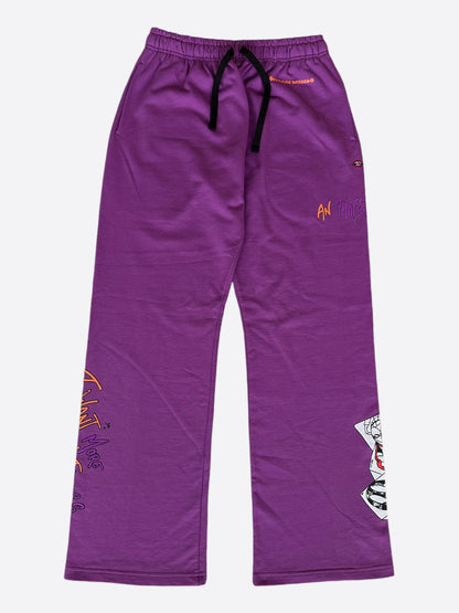 Chrome Hearts Matty Boy Purple More Not Less Sweatpants