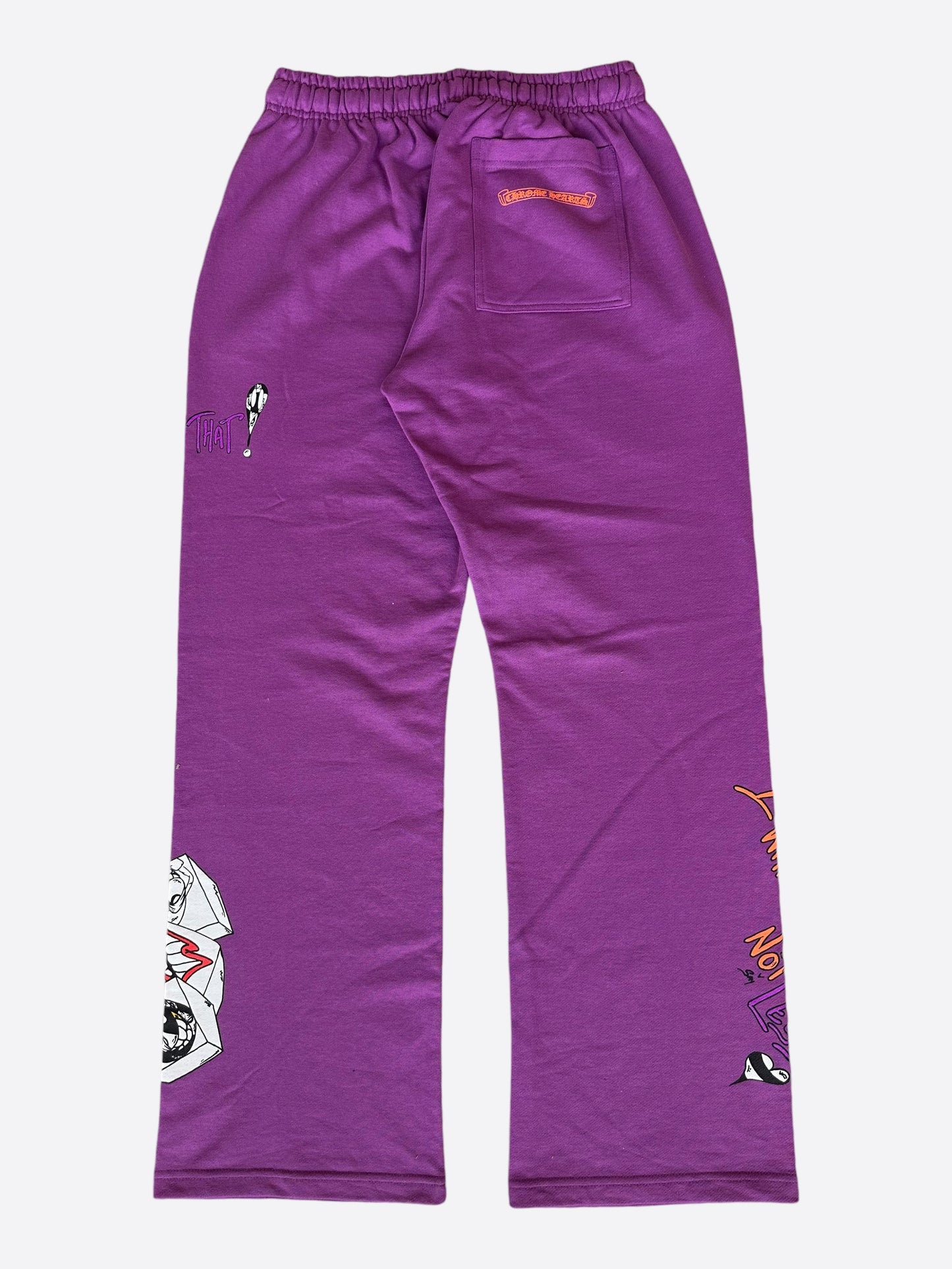 Chrome Hearts Matty Boy Purple More Not Less Sweatpants