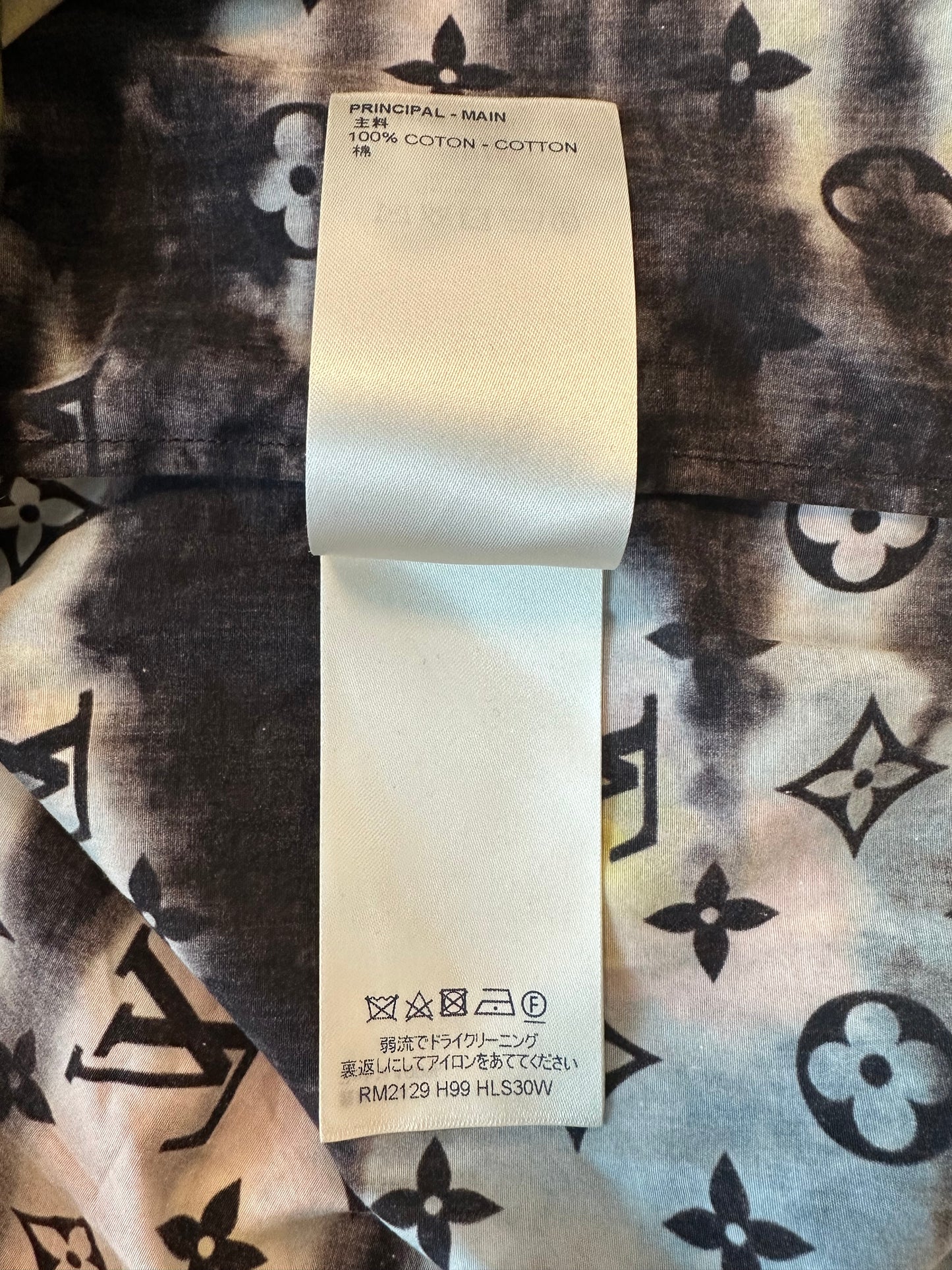 Louis Vuitton Mutlicolor Tie-Dye Camo Monogram Shirt