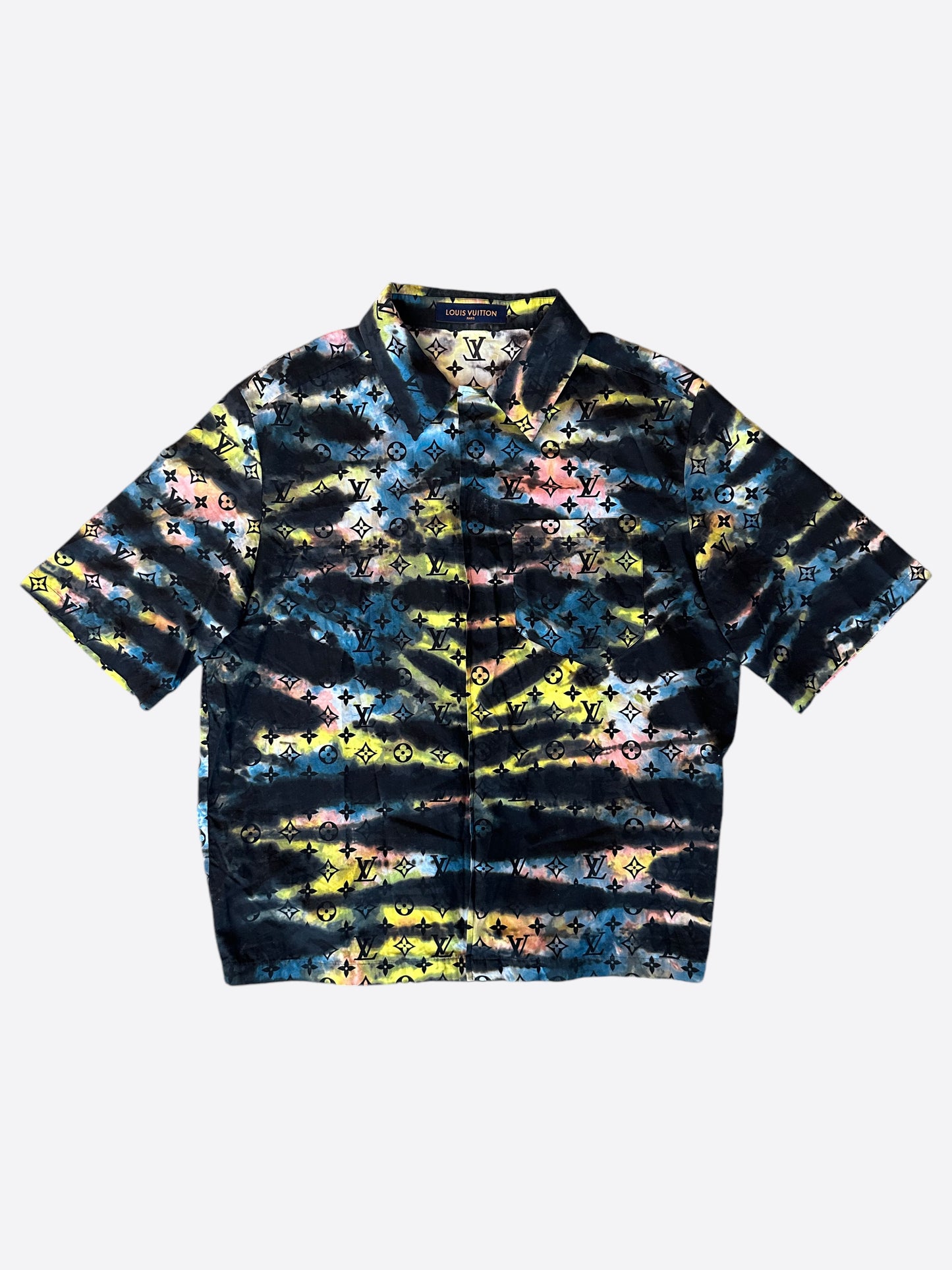 Louis Vuitton Mutlicolor Tie-Dye Camo Monogram Shirt