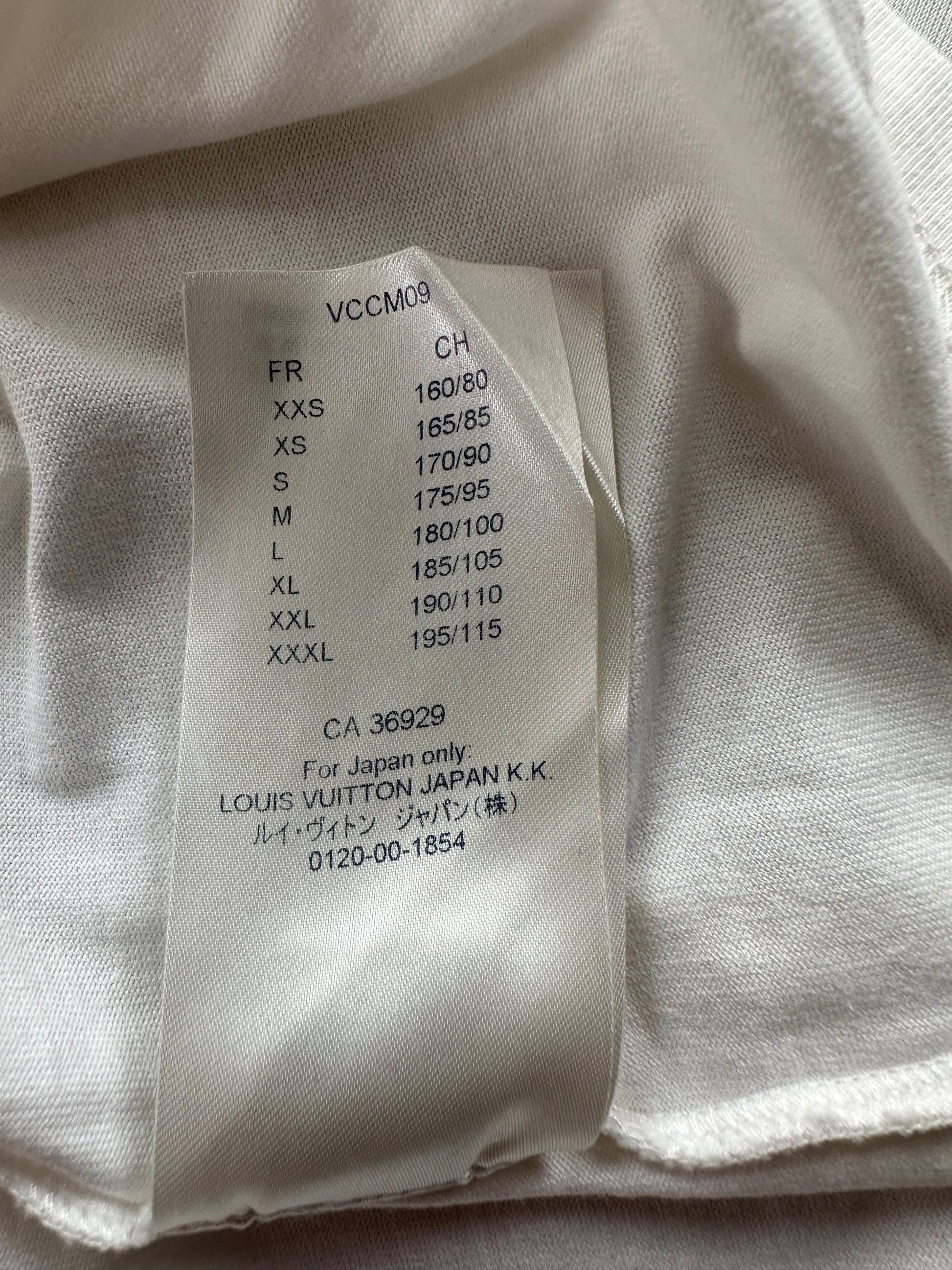 White Color Louis Vuitton Men's T-shirt