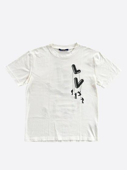 Louis Vuitton White Floating Men T-Shirt