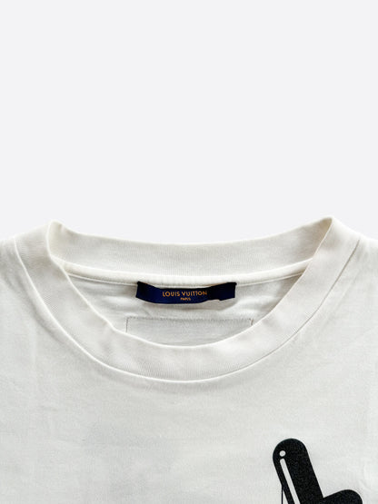 Louis Vuitton White Floating Men T-Shirt