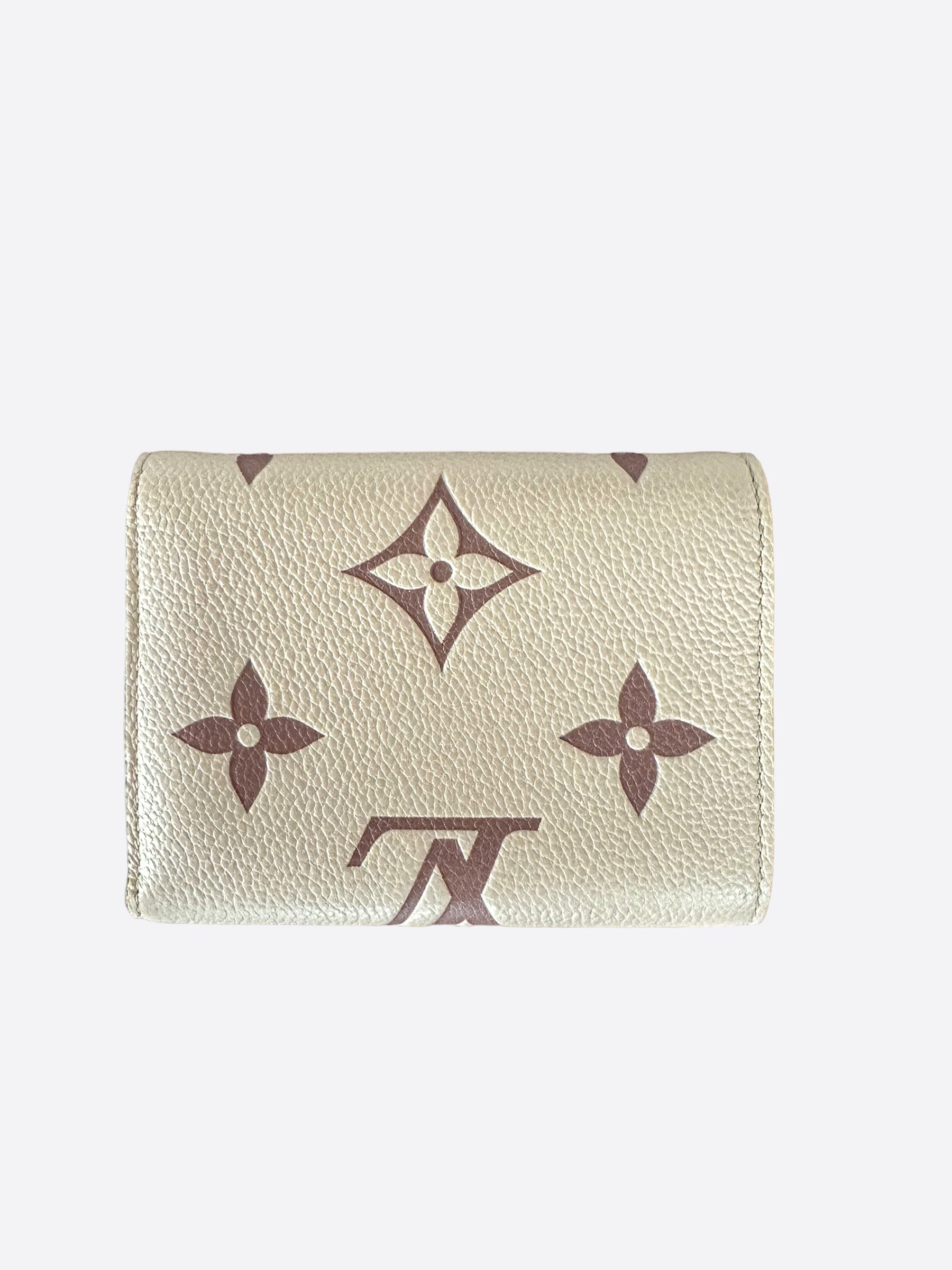 Louis Vuitton Creme & Rose Empreinte Monogram Victorine Wallet – Savonches