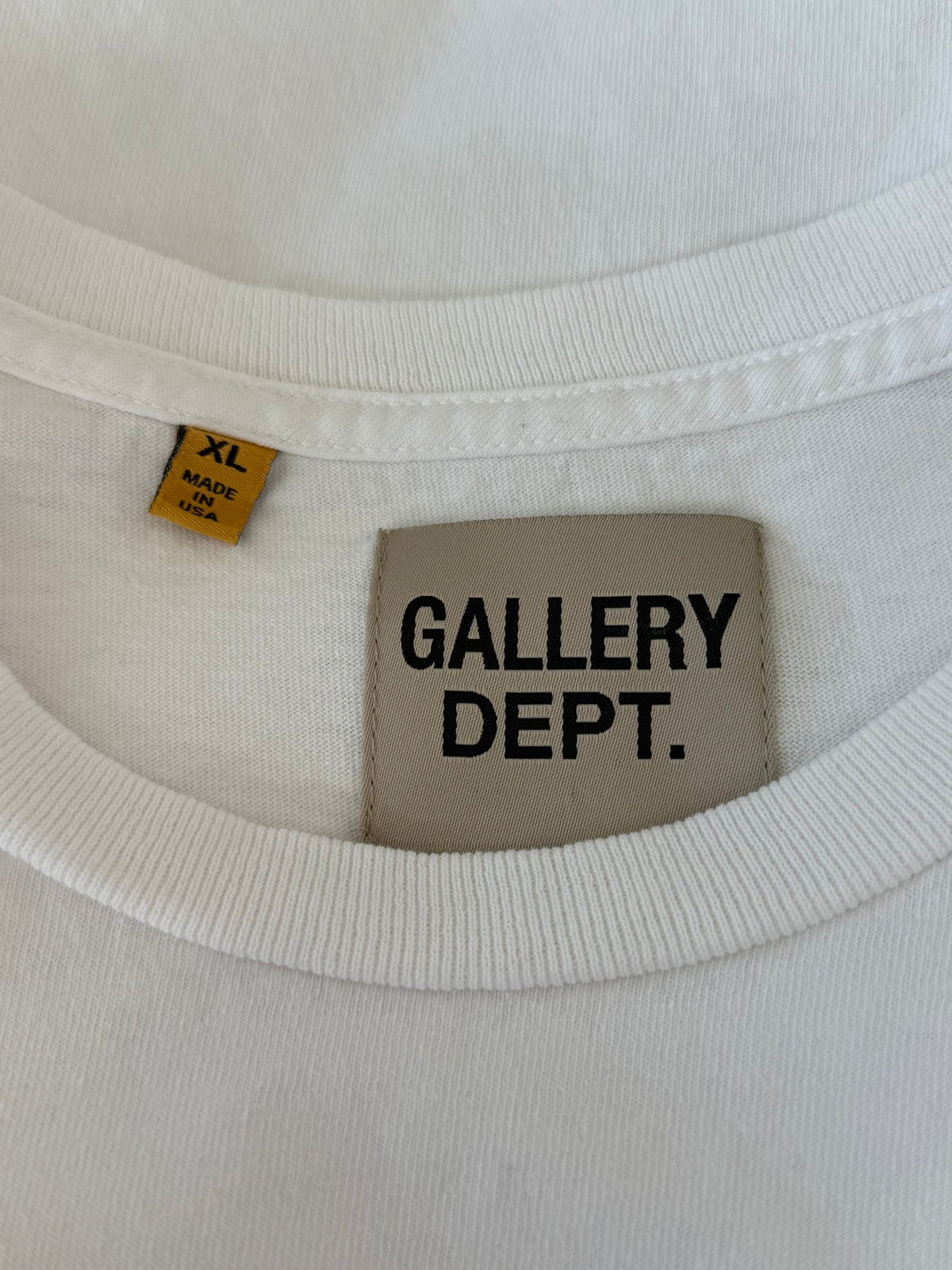 Gallery Dept White & Black Souvenir Logo T-Shirt