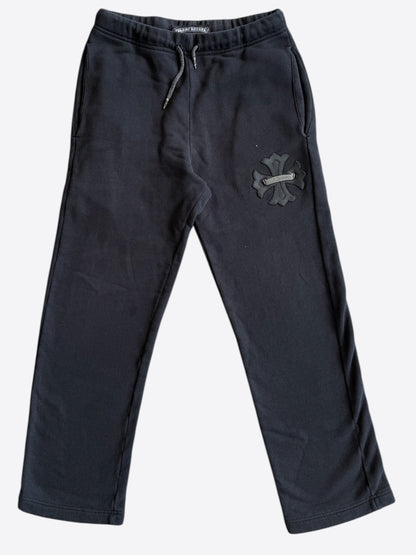 Chrome Hearts Black Plus Cross Patch Sweatpants