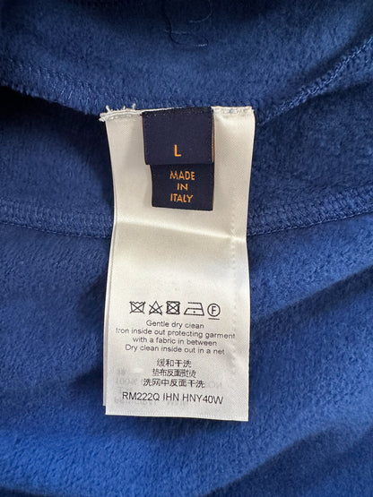 Louis Vuitton Blue Circle Cut Monogram Hoodie