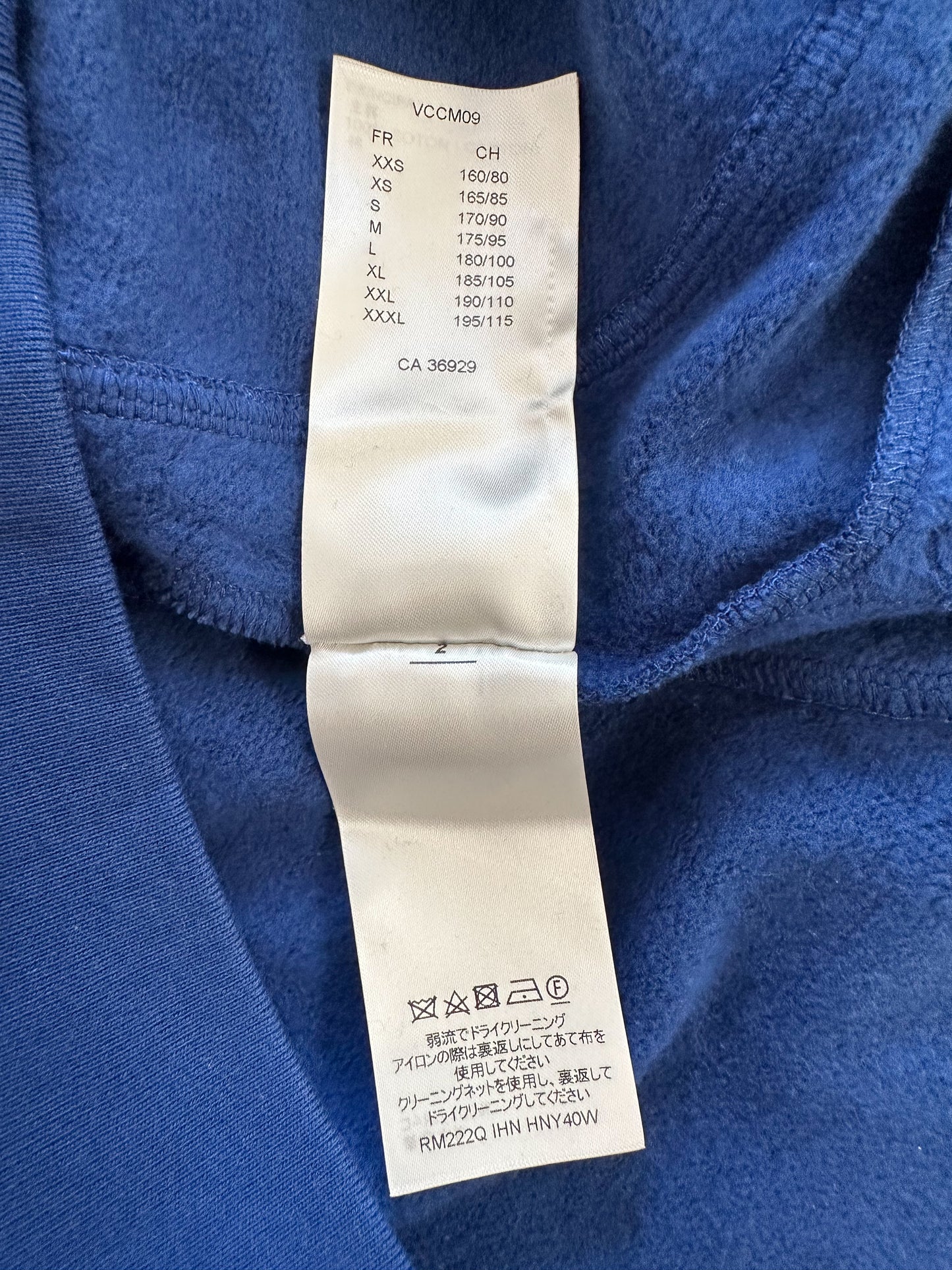 Louis Vuitton Blue Circle Cut Monogram Hoodie