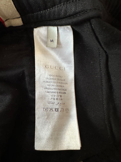 Gucci Black Logo Striped Trackpants