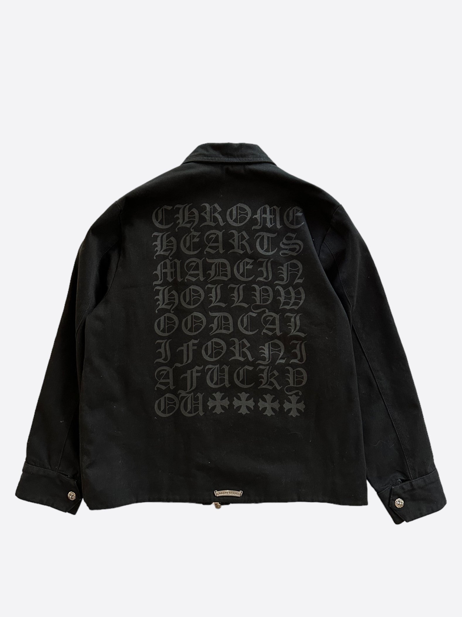 Chrome Hearts Black Made In Hollywood Workwear Jacket – Savonches