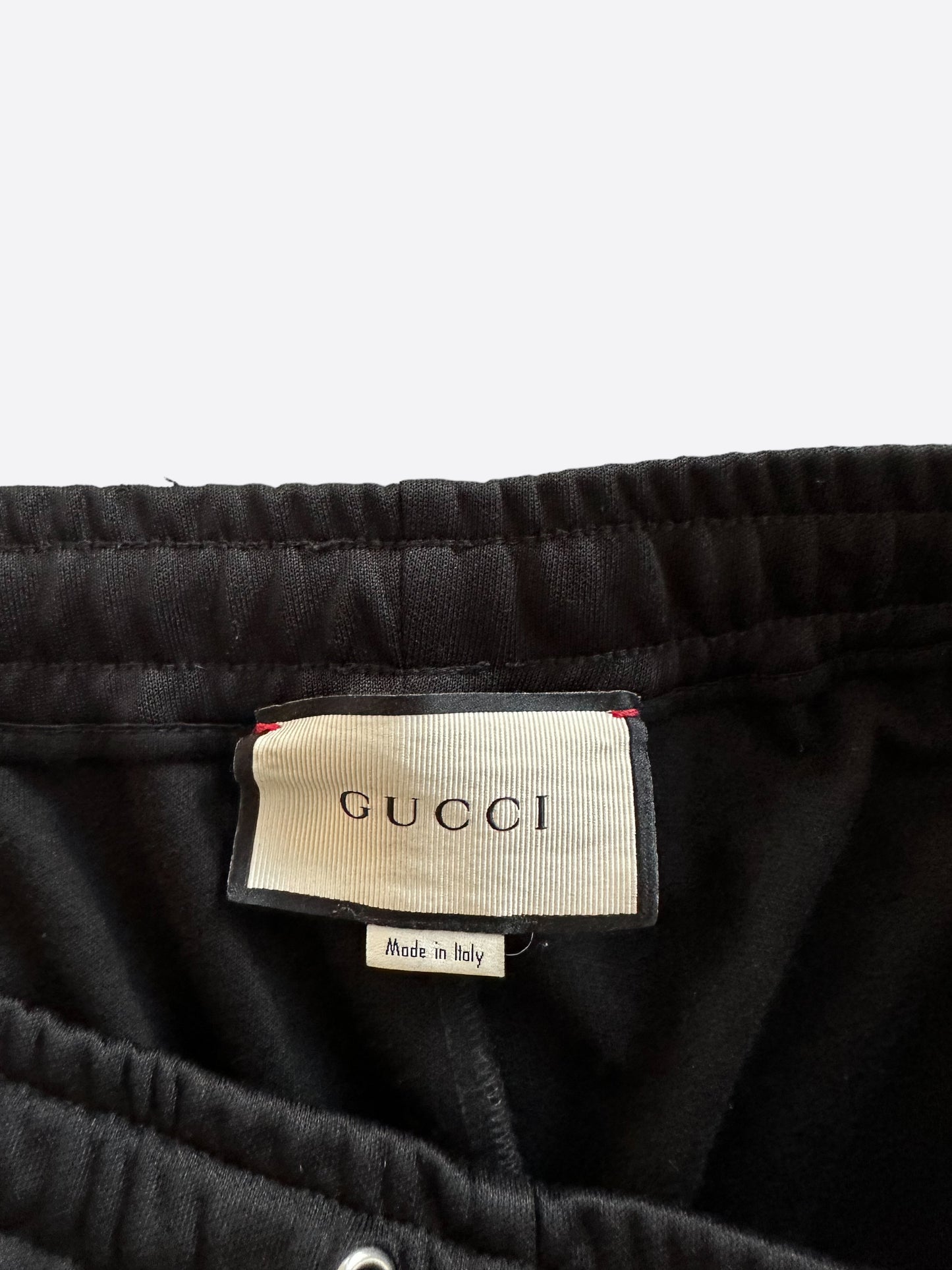 Gucci Black Logo Striped Trackpants