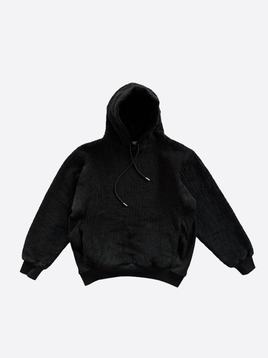 Dior Black Oblique Towel Hoodie