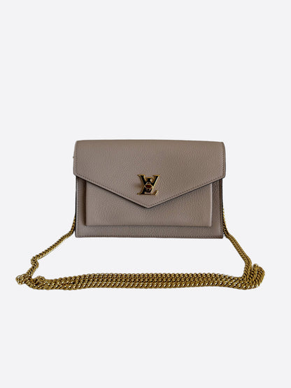 Louis Vuitton Greige Lockme Chain Bag